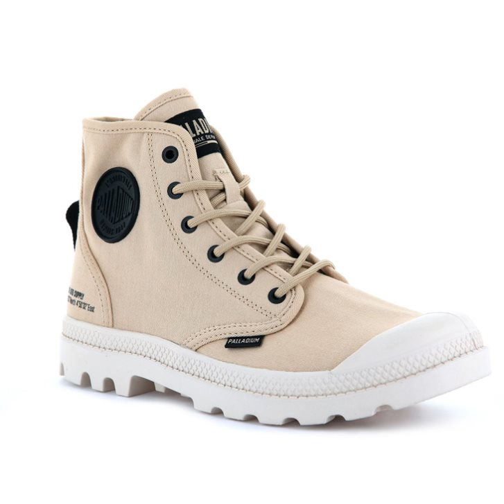 Bottes Palladium Pampa Hi Htg Supply Femme Beige | FR AEF415M